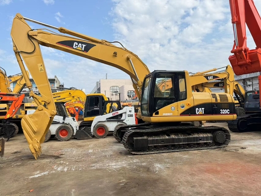 Zweitgebrauchene CAT Caterpillar 320C Hydraulische Crawler Bagger Baumaschinen 20 Tonnen