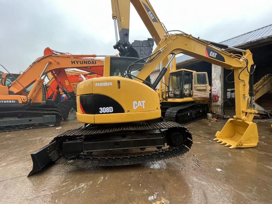 Original Japan Cat 308D Gebrauchtbagger, Caterpillar Gebrauchtbahnbagger 8 Tonnen