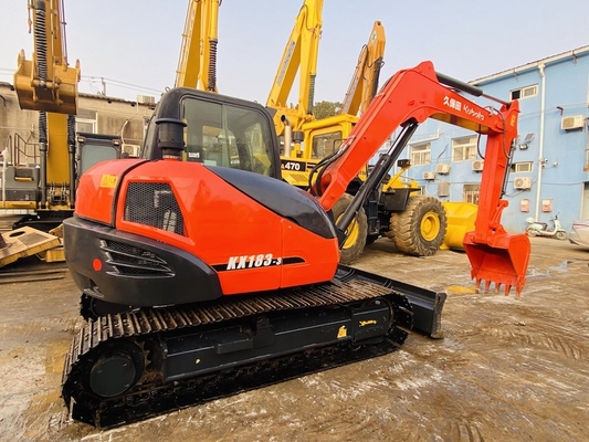 8 Tonnen Original Japan Gebraucht Kubota KX183 Crawler Bagger mit 47,8 KW Motorleistung und 0,31 m3 Eimer Kapazität