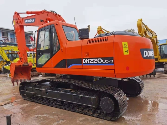 22 Tonnen Original Gebraucht Doosan DH220 Crawler Bagger mit 0,5-1,18 m3 Eimer Kapazität