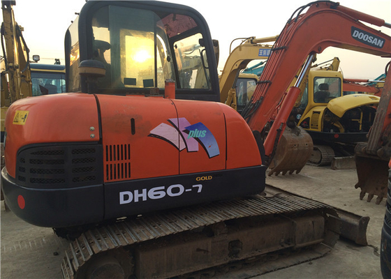 6 Tonnen Original Gebraucht Doosan DH60-7 Crawler Bagger mit 0,09-0,2 m3 Eimer Kapazität