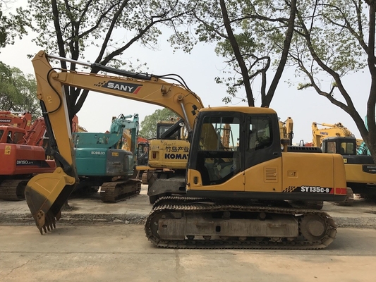 13 Tonnen verwendeter Sany SY135C-9 Hydraulikbagger mit 0,53 m3 Eimerkapazität