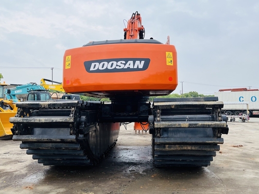 Doosan Gebraucht-Amphibienbagger DH220LC-9E mit 1 m3 Flussreinigungsmaschine Langstrecken-Boom Second-Hand-Bagger
