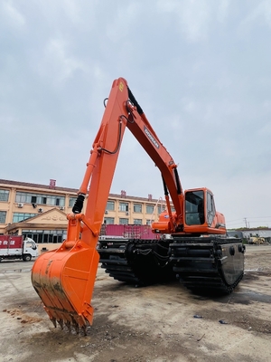 Doosan Gebraucht-Amphibienbagger DH220LC-9E mit 1 m3 Flussreinigungsmaschine Langstrecken-Boom Second-Hand-Bagger