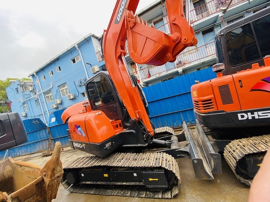 6 Tonnen Original Gebraucht Doosan DH60-7 Crawler Bagger Zweithand mit 0,09-0,2 m3 Eimer Kapazität