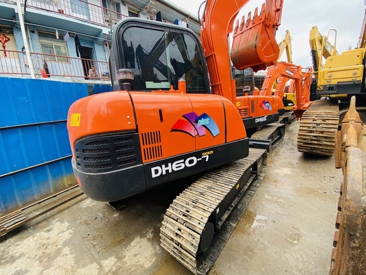6 Tonnen Original Gebraucht Doosan DH60-7 Crawler Bagger Zweithand mit 0,09-0,2 m3 Eimer Kapazität