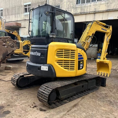 5 Tonnen Minibagger Original Gebraucht Komatsu PC55MR-2 PC50MR-2 Crawler Bagger Gebraucht Bagger Baumaschinen
