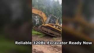 Original japanischer gebrauchter CAT 320BL Raupenbagger, guter Zustand, versandfertig